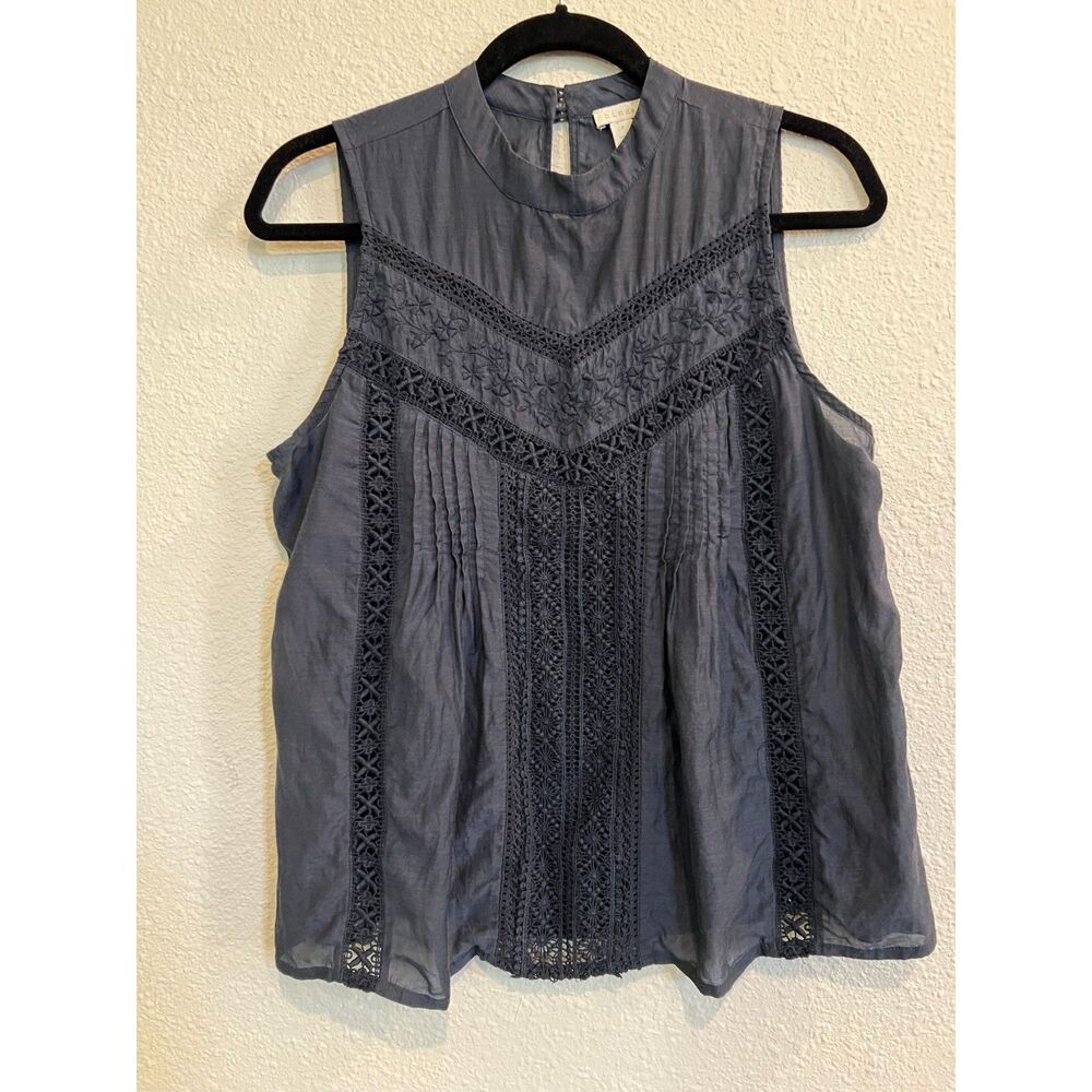Hinge Women's Sleeveless Blouse - Gray